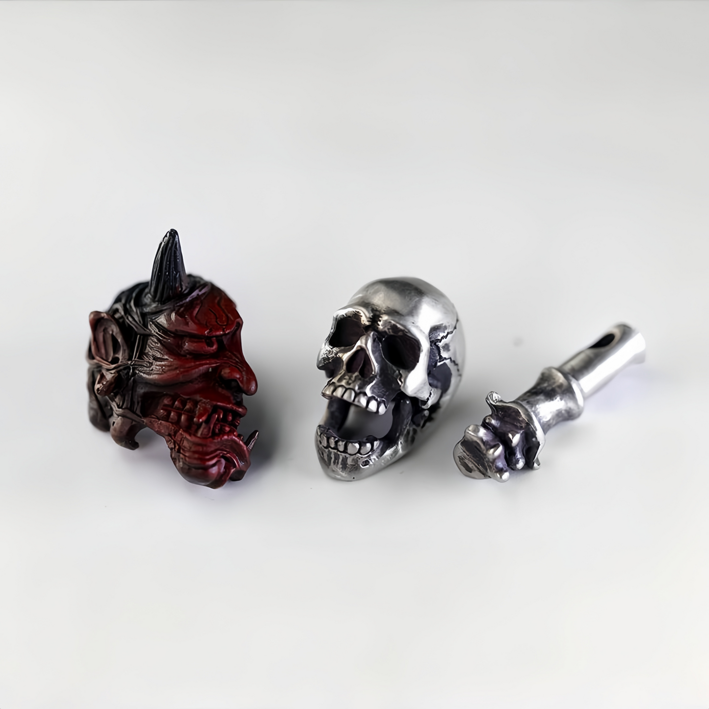 Soul Splitter – Modular Demon Skull Pendant and Knife Bead