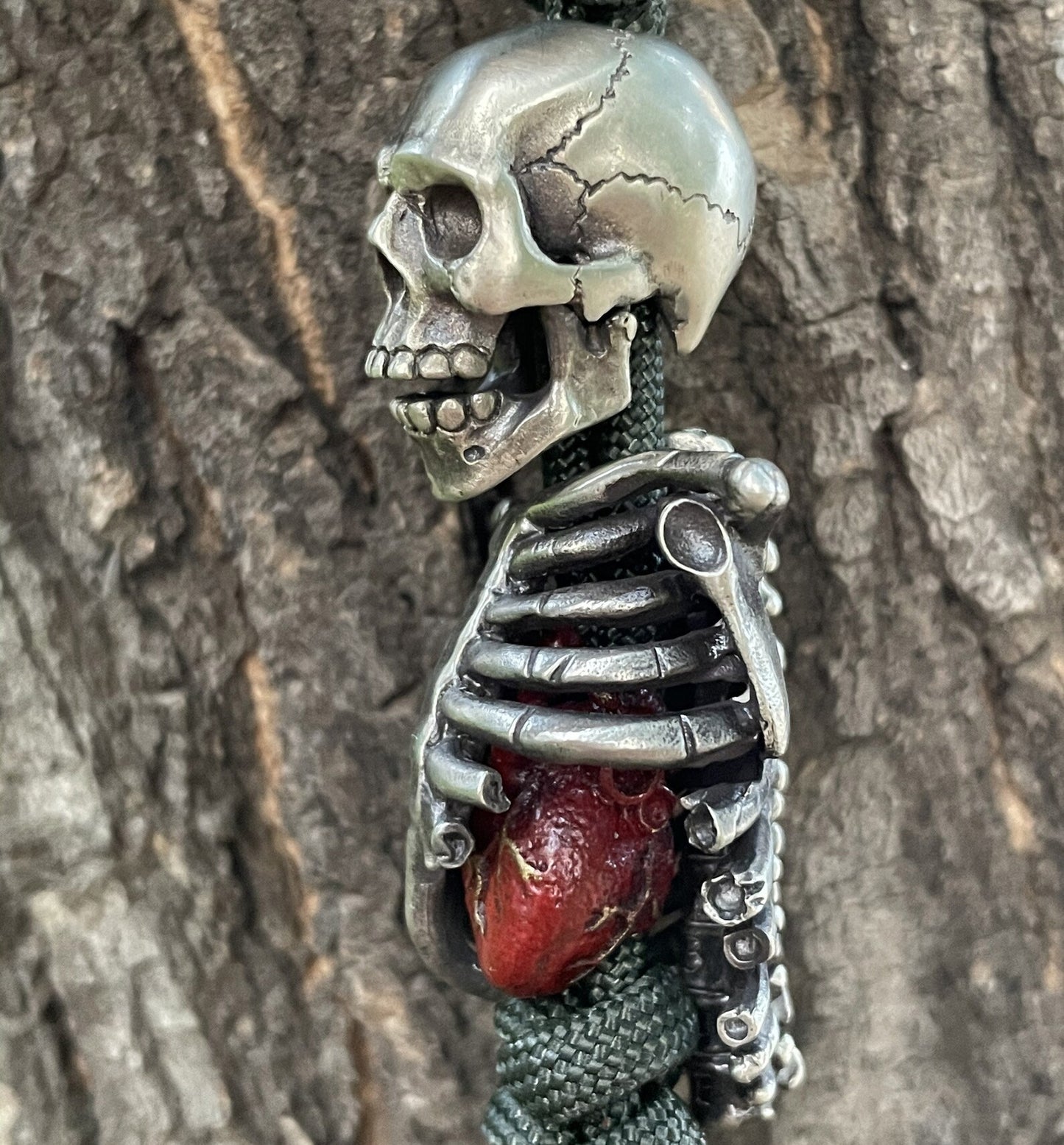 Calavera Trinity – Día de los Muertos Modular Bead Set | Skull, Torso, Heart EDC Beads in Cupronickel