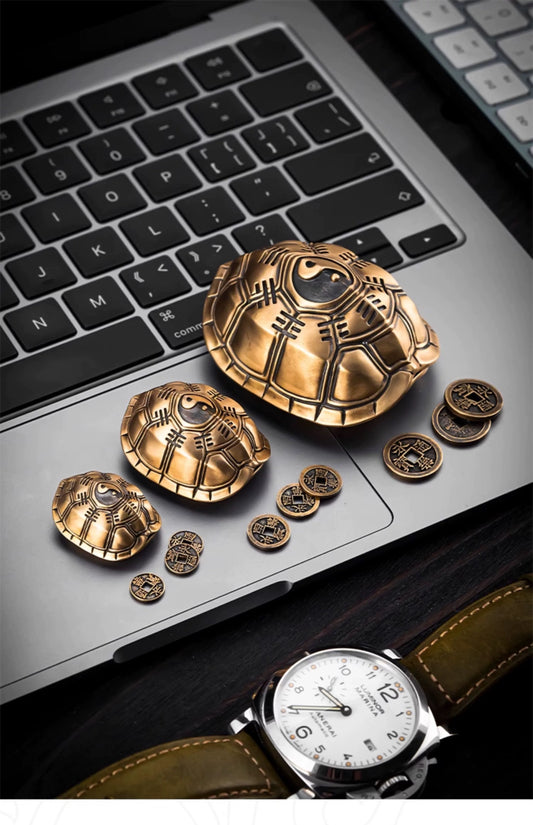 Brass Answer Shell – A Pocket Oracle for Peace, Insight & Play