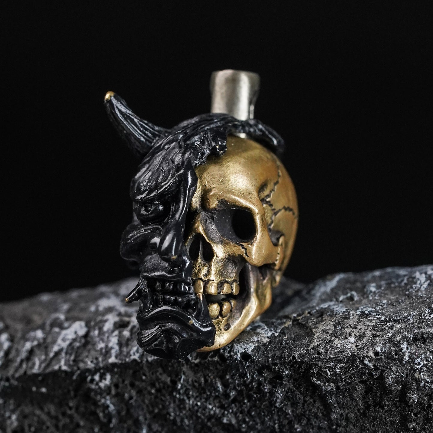 Soul Splitter – Modular Demon Skull Pendant and Knife Bead