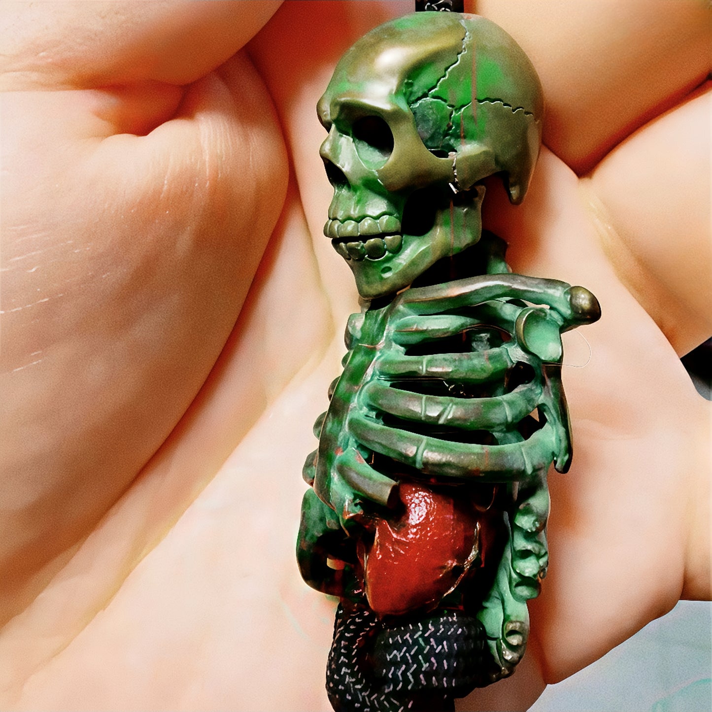 Calavera Trinity – Día de los Muertos Modular Bead Set | Skull, Torso, Heart EDC Beads in Cupronickel