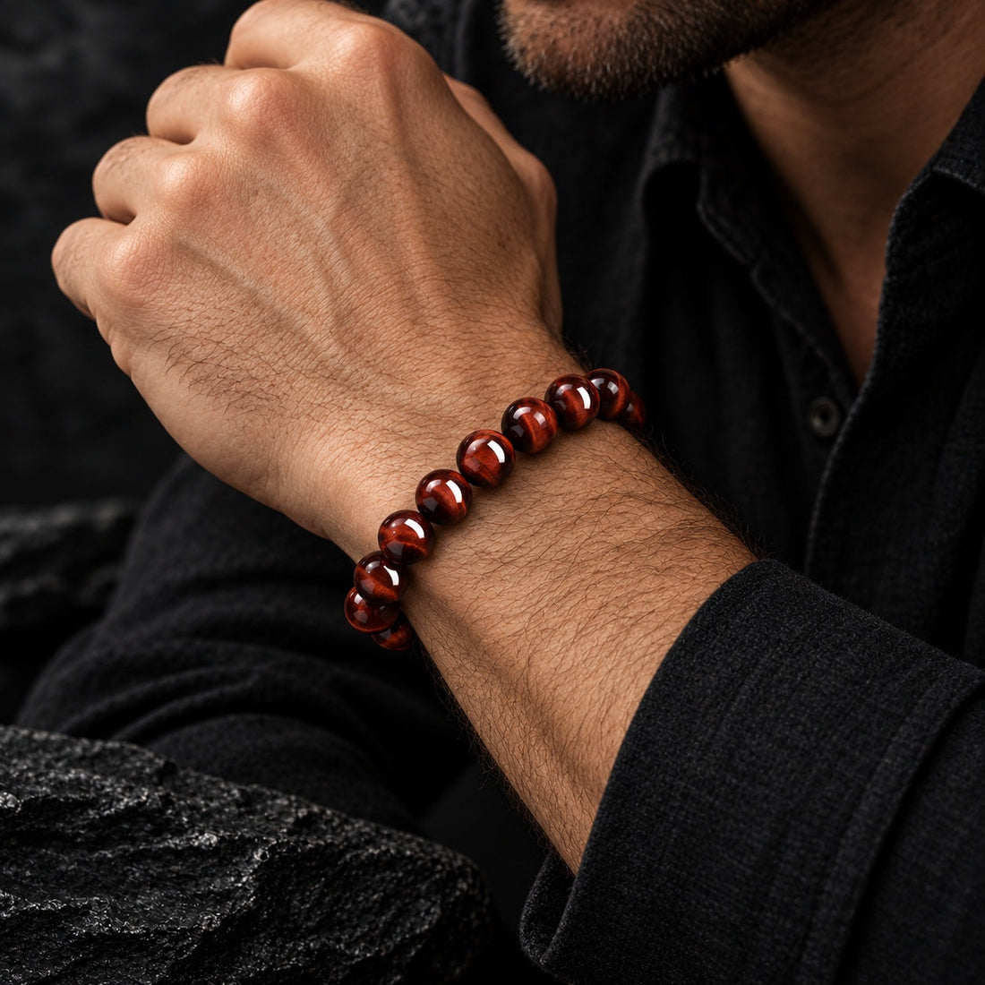 Best Red Tiger Eye Bracelet for Men Over 35: Style & Size Guide