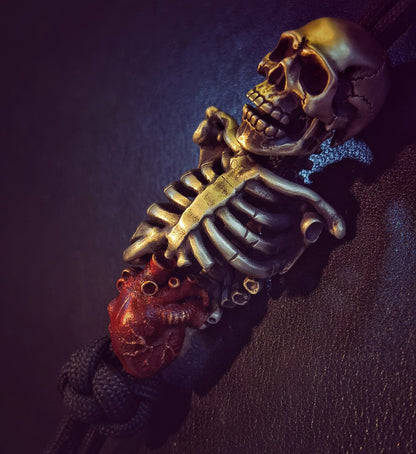 Calavera Trinity – Día de los Muertos Modular Bead Set | Skull, Torso, Heart EDC Beads in Cupronickel