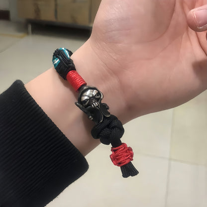 Reaper Soul Split Bead丨Handmade Grim Reaper EDC Bead Pendant for Knife, Paracord, or Keychain