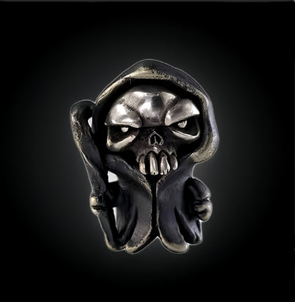 Reaper Soul Split Bead丨Handmade Grim Reaper EDC Bead Pendant for Knife, Paracord, or Keychain