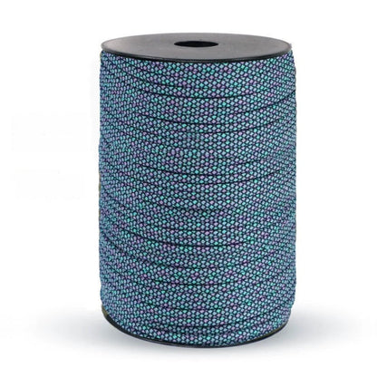 Paracord Rope, 328FT/100M, 4mm, 9 Strand Parachute Cord Nylon Spool for Camping, Clothesline, Hammock, Hiking, Fishing, DIY Crafting