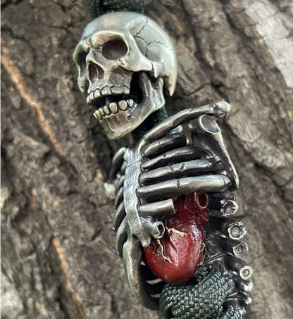 Calavera Trinity – Día de los Muertos Modular Bead Set | Skull, Torso, Heart EDC Beads in Cupronickel