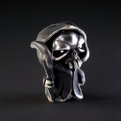 Reaper Soul Split Bead丨Handmade Grim Reaper EDC Bead Pendant for Knife, Paracord, or Keychain