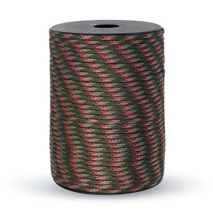 Paracord Rope, 328FT/100M, 4mm, 9 Strand Parachute Cord Nylon Spool for Camping, Clothesline, Hammock, Hiking, Fishing, DIY Crafting