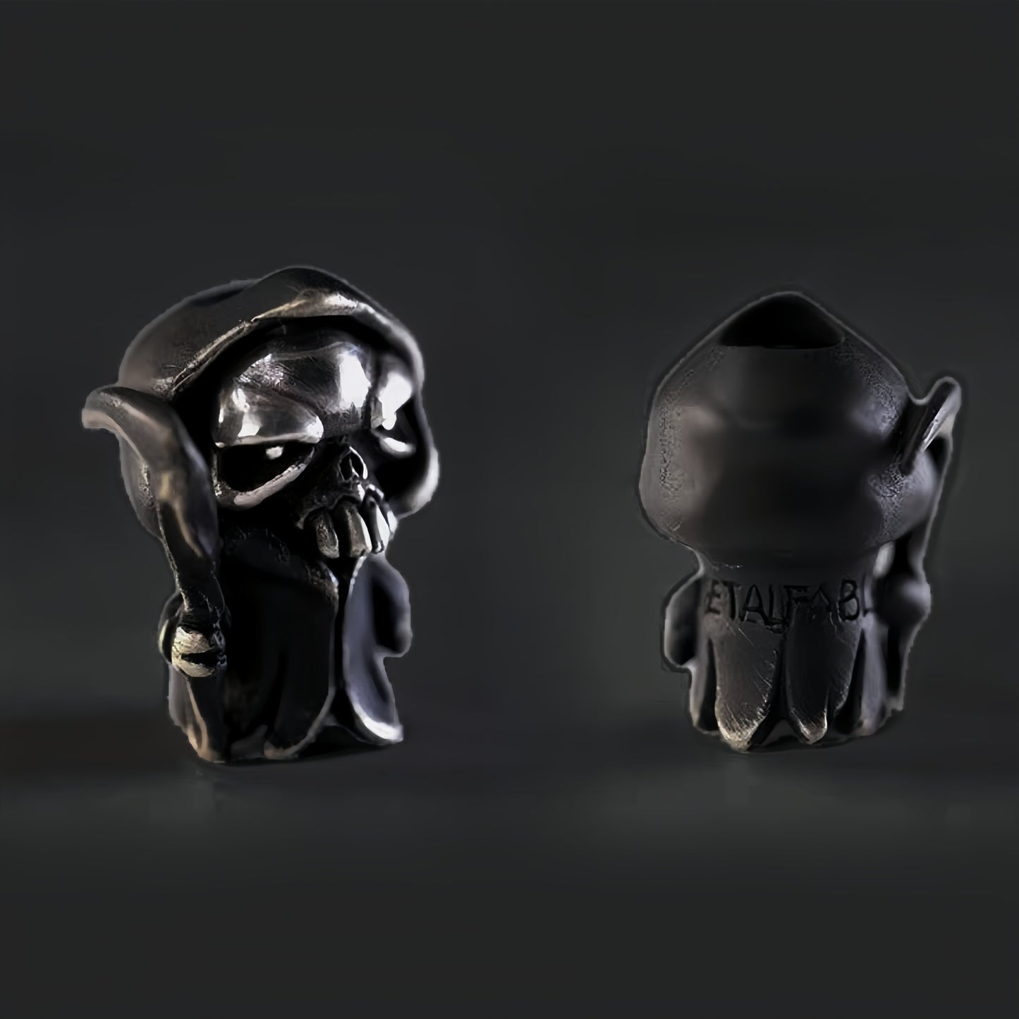 Reaper Soul Split Bead丨Handmade Grim Reaper EDC Bead Pendant for Knife, Paracord, or Keychain