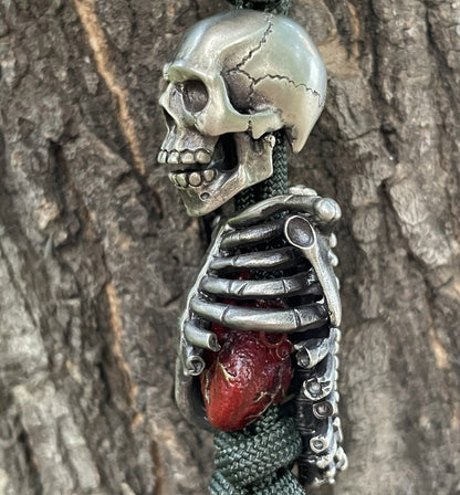 Calavera Trinity – Día de los Muertos Modular Bead Set | Skull, Torso, Heart EDC Beads in Cupronickel