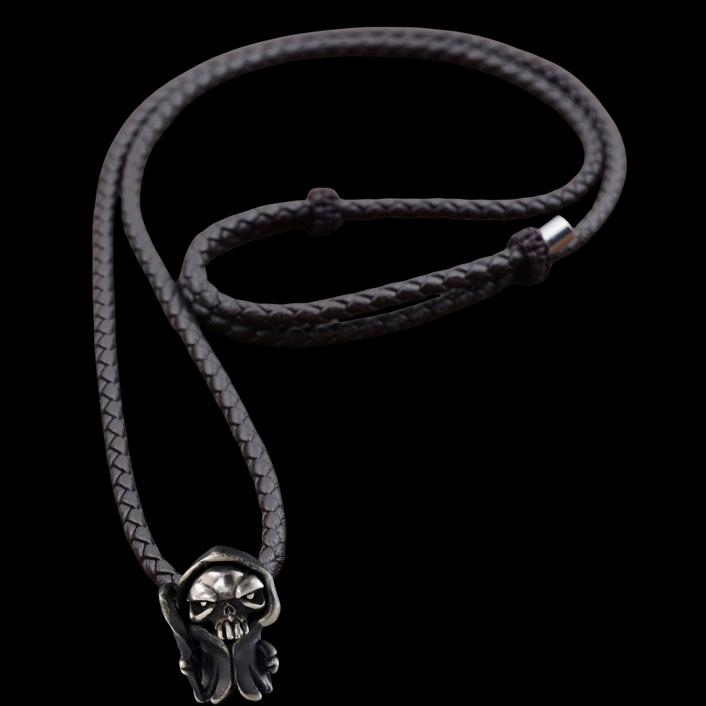 Reaper Soul Split Bead丨Handmade Grim Reaper EDC Bead Pendant for Knife, Paracord, or Keychain