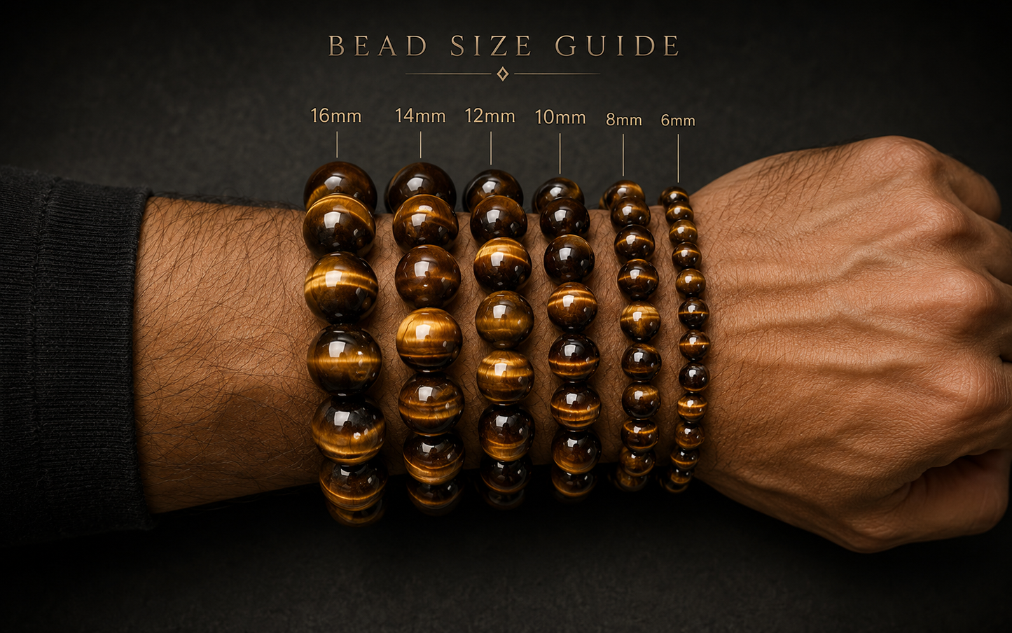 Golden Eye Tiger Eye Bracelet — Natural Stone Energy Beads