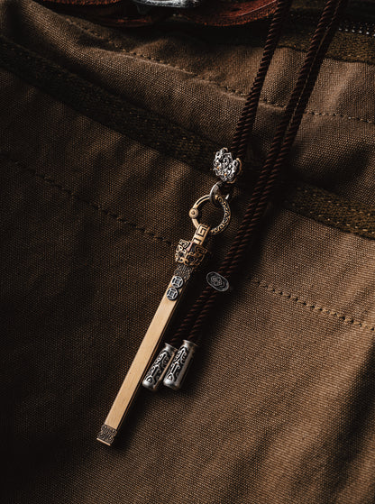 Magic necklace丨Pixiu Luxury Rod + Dragon Weave Silver Rope Chain