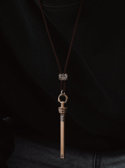 Magic necklace丨Pixiu Luxury Rod + Dragon Weave Silver Rope Chain