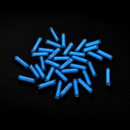 1.5×6mm Micro Glow Tubes — Tritium & Rechargeable Glow Glass Inserts