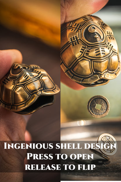 Brass Answer Shell – A Pocket Oracle for Peace, Insight & Play