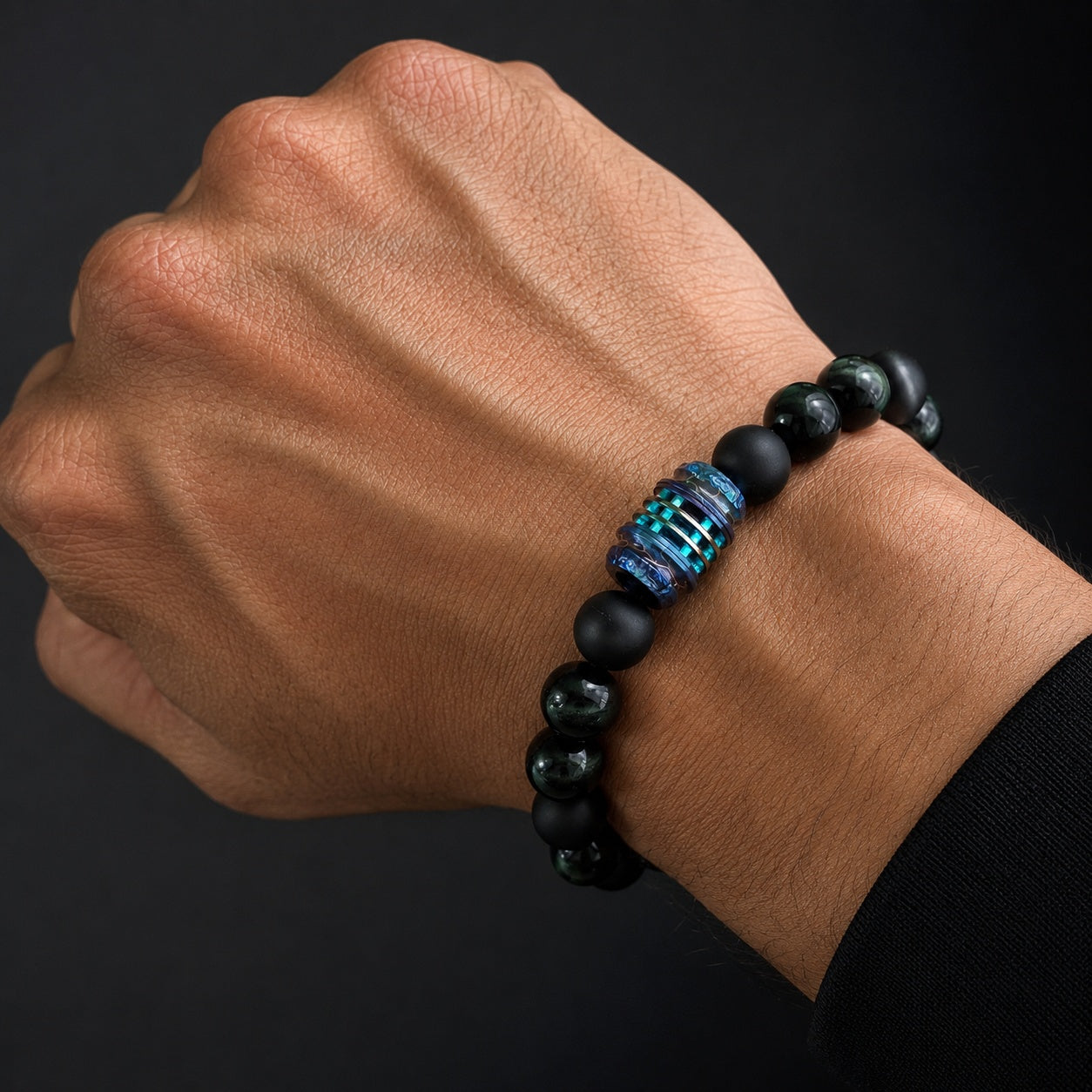 Mechanical Titanium Glow Core Bracelet