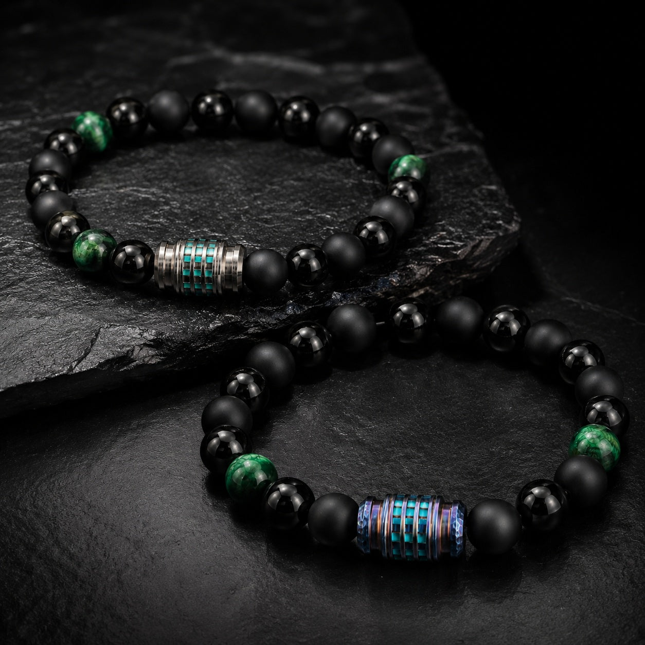 Mechanical Titanium Glow Core Bracelet