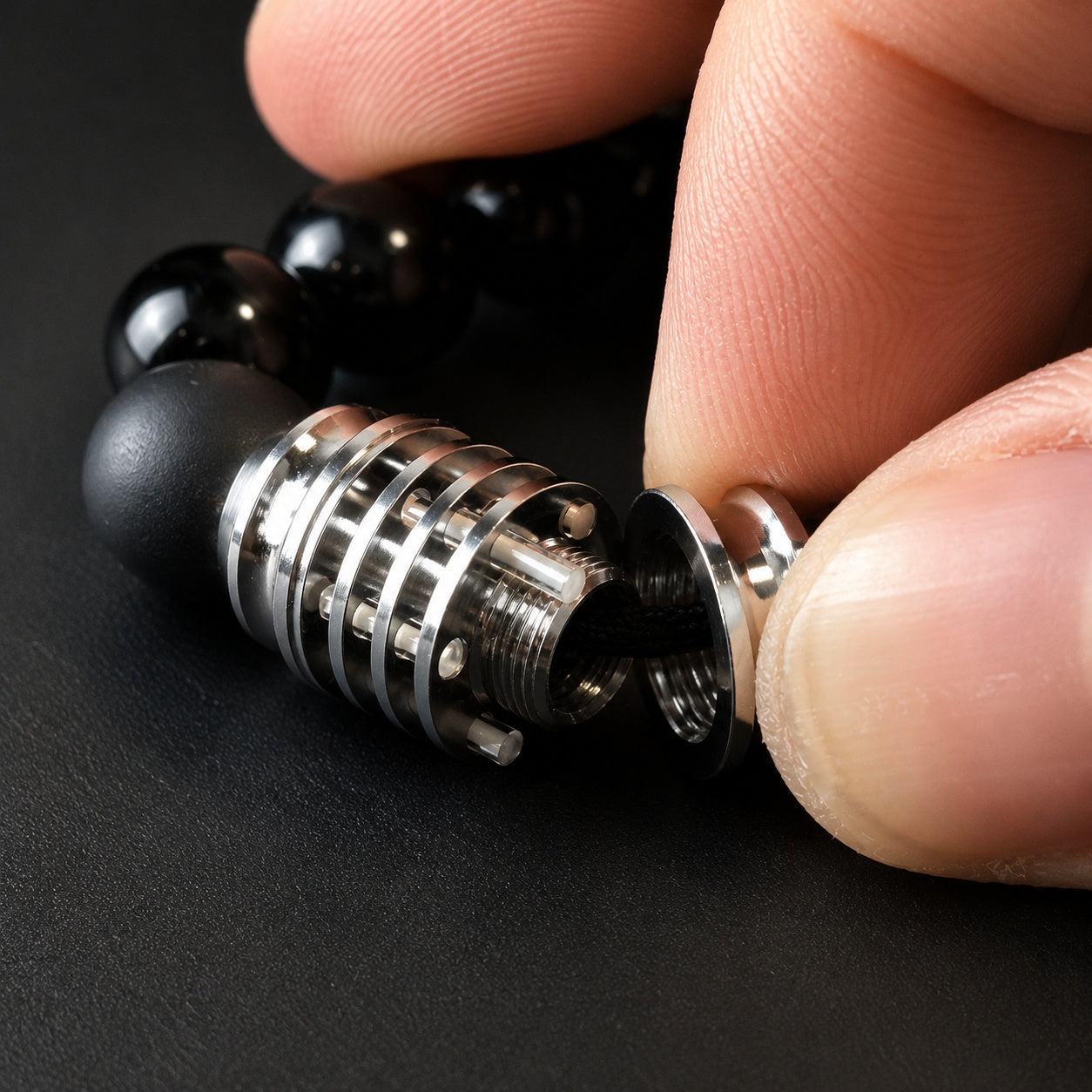 Mechanical Titanium Glow Core Bracelet