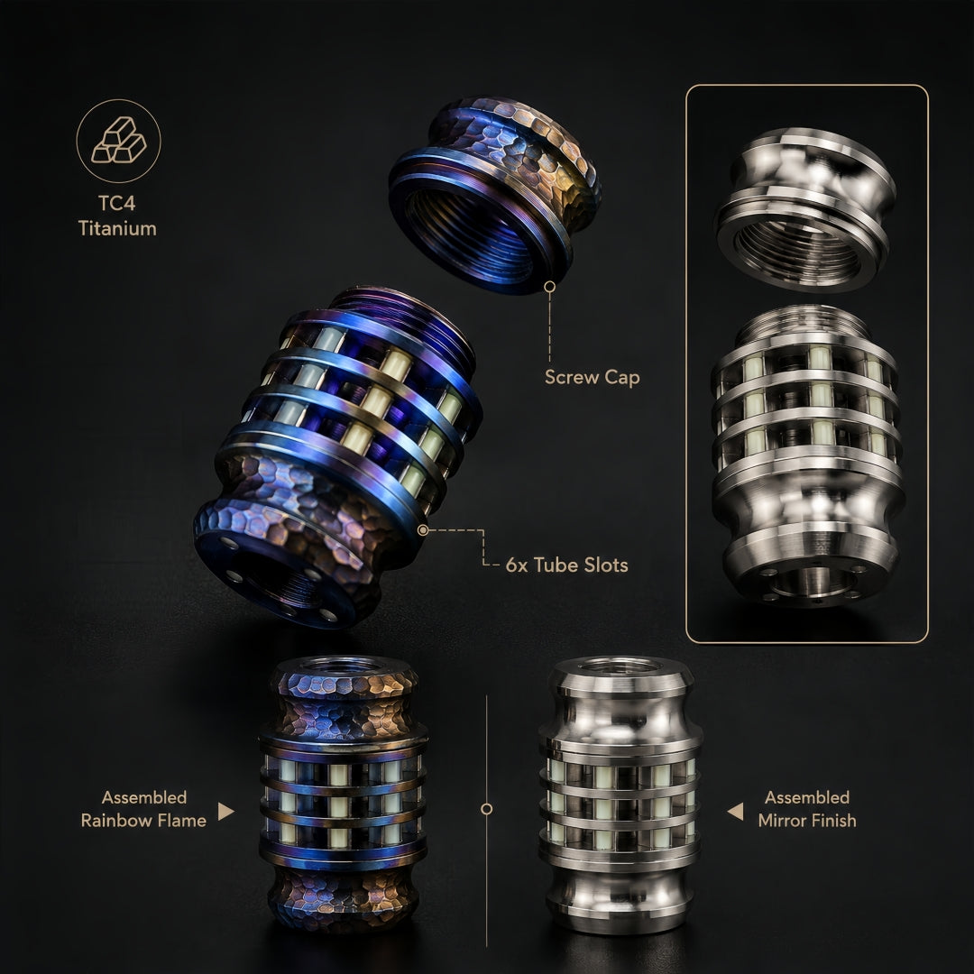 Mechanical Titanium Glow Core Bracelet