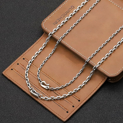 S925 Sterling Silver Hook Chain – 3mm / 4mm / 5mm Handmade