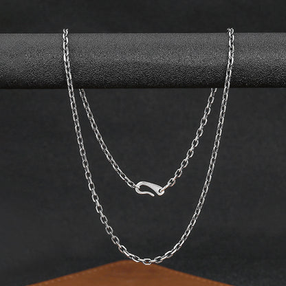 S925 Sterling Silver Hook Chain – 3mm / 4mm / 5mm Handmade