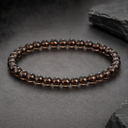 Natural Deep Smoky Quartz Bracelet | 7A Quality