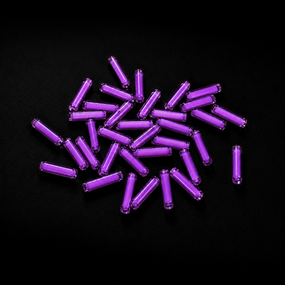 1.5×6mm Micro Glow Tubes — Tritium & Rechargeable Glow Glass Inserts