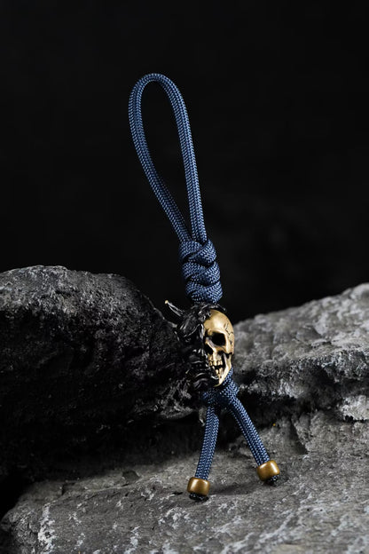 Soul Splitter – Modular Hannya Oni Mask & Skull Pendant | Gothic Necklace & EDC Knife Bead