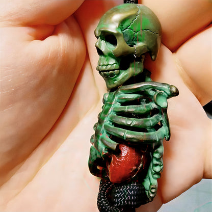 Calavera Trinity – Día de los Muertos Modular Bead Set | Skull, Torso, Heart EDC Beads in Cupronickel