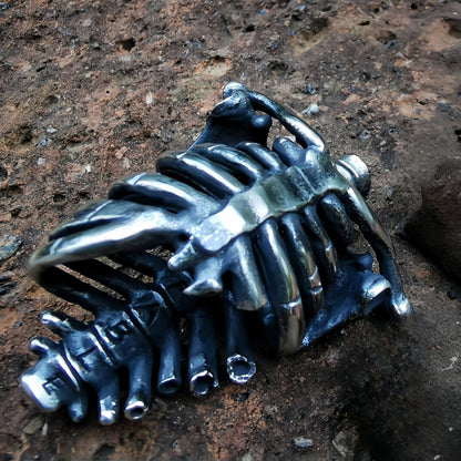 Calavera Trinity – Día de los Muertos Modular Bead Set | Skull, Torso, Heart EDC Beads in Cupronickel