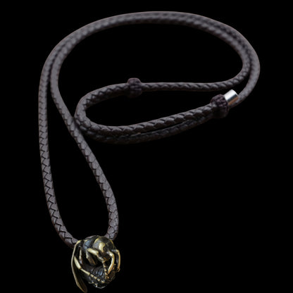 Handmade Bronze Bumblebee Bead – Large EDC Charm for Paracord, Knives & Necklaces