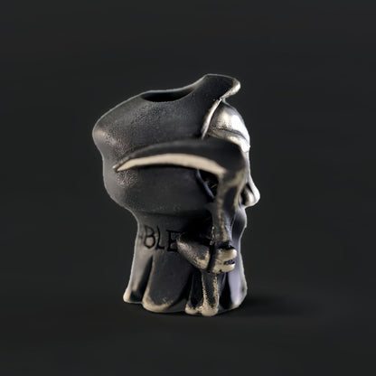 Reaper Soul Split Bead丨Handmade Grim Reaper EDC Bead Pendant for Knife, Paracord, or Keychain