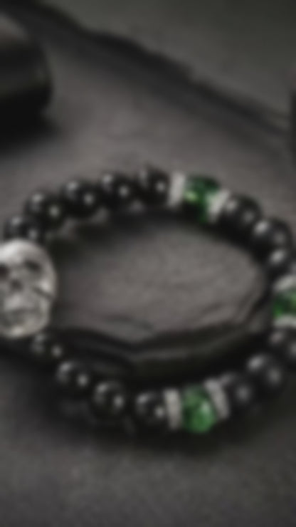 The Last Laugh Skull Bracelet— Silver Skull Edition