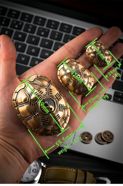 Brass Answer Shell – A Pocket Oracle for Peace, Insight & Play